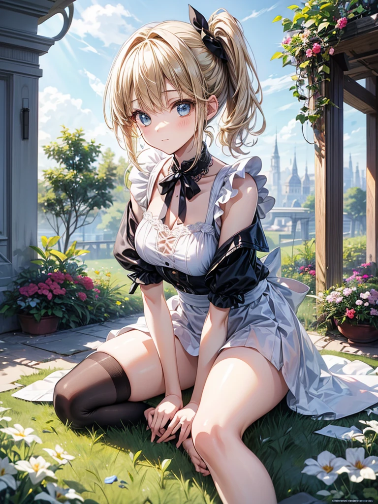 NSFW,(masterpiece:1.5, highest quality,8K), ((Ultra-high resolution、Very delicate、Optimal Configuration、beautiful light shines、unity 8k wallpaper, beautiful3Dアニメーション))、((beautiful, fine grain: 1.2)), Extremely detailed CG,BREAK
(Perfect hands, Perfect Anatomy,Detailed Eyes:1.5,Fine eyes:1.5),(((hyoudou michiru, solo, black thighhighs, black skirt, , frilled skirt, detached sleeves, sleeveless shirt, white shirt, red ribbon ,maid headdress))), (((Focus on the chest、Pay attention to the panties)))、Thick outline:1.3、Fine contours、Distinct colors、Vibrant colors,BREAK
非常にFine eyes、Eyes that reflect the light and shine beautifully:1.3、Highly detailed face、Clear Eyes、beautiful肌、Fair skin、bright、Vibrant colors、(((beautiful銀色の髪:1.3))),BREAK
(((:1.3))),12 years oldDetailed face, Detailed skin, Detailed clothing, Detailed fingers, Toned Legs,Small waist、Attractive thighs、Amazingly thin legs、Incredibly slim thighs、滑らかでbeautiful太もも、 Beautiful legs with less unevenness、Her thighs are wet with a surprising amount of semen, A lot of milk spills from the mouth,BREAK Extremely heavy sweating,(((Amazingly large breasts:1.3、Amazingly plump and big breasts:1.5,Big Tits:1.5,beautiful胸、beautiful胸の形、Pointed Chest、The tip of the chest is sharp、Amazingly huge amount of cum and very wet all over the boobs:1.3、Only one light pink nipple is exposed))),BREAK
(((Squat with your legs spread out to the side:1.3,Attractive cleavage,Spread your legs 120 degrees to the sides and squat over a small puddle.:1.5)))、Water dripping from the crotch、Transparent colored pee,BREAK The part hidden under underwear is revealed、Growing pubic hair、 BREAK Garter、leg garter、Black knee-high sockini skirt 30cm above the knee、Very small skirt,BREAK
(((Small panties exposed:1.3、The crotch of the panties is wet))),BREAK The second, third, and fourth buttons of the shirt are undone、Upper arms exposed、Red collar:1.3,BREAK Brown loafers,BREAK
pantypull,pantydrop,panties,(((A great many parts of the clothing are torn and tattered:1.3))),panties around one leg, panties around one ankle ,BREAK Open your mouth wide、peace sign、anxiety、(((I'm embarrassed and my cheeks are very flushed:1.5、Imminent sex、Impending blowjob)))、Embarrassed and blushing,orgasm、Ecstasy、My face is wet with lots of milk,((Lift up your skirt yourself、Lift the hem of a skirt:1.5)),BREAK
(((Shooting from below)))、The whole body is visible、 Bright and stylish cafe、beautiful景色,Tied Wrists