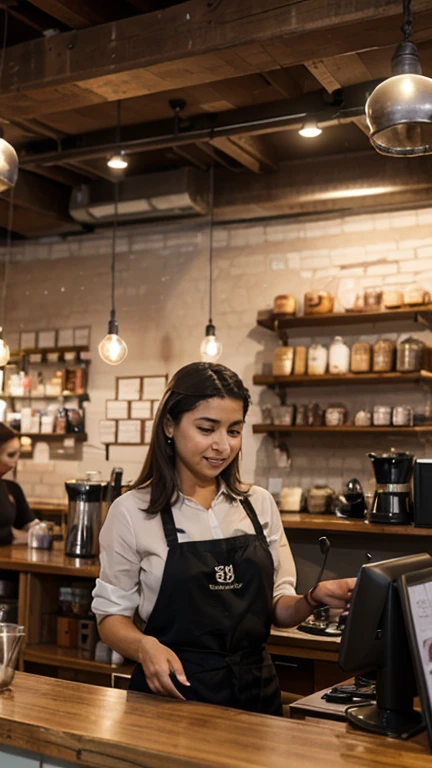A Indian Muslim Girl Coffe shop