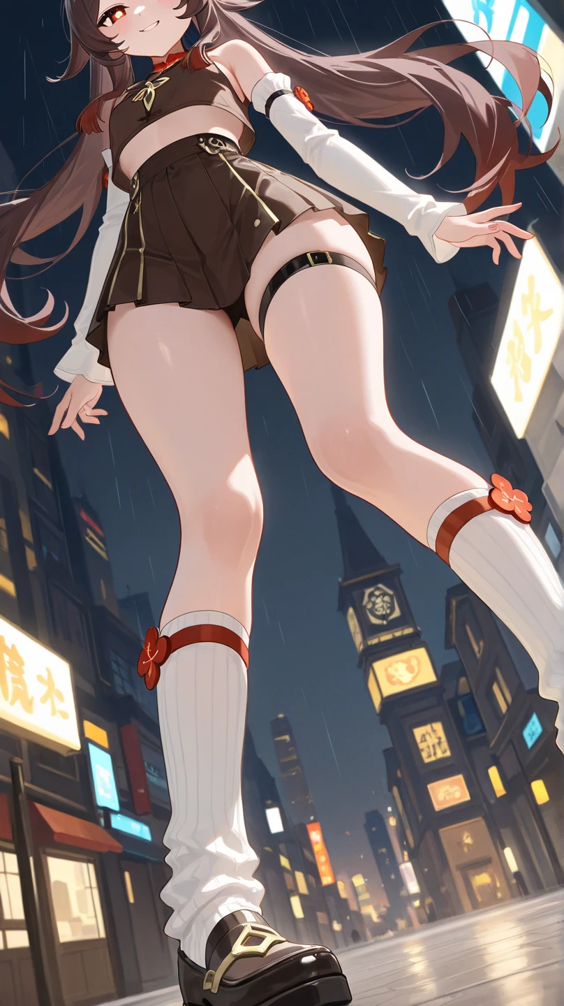 Ravishing giantess in a tight red dress, with flowing raven-black hair and piercing blue eyes, strides through a medieval village. Her towering form causes chaos, and she smirks at the terrified villagers. Her friend, a similarly dressed giantess with brunette hair and green eyes, joins her, both laughing at the tiny people. Giantess, Goddess, sexy legs, heels, hot, curvy body, mommy issues, small town, small people, tiny people, macrophilia, perspective from below, high quality, almost naked, mature women.