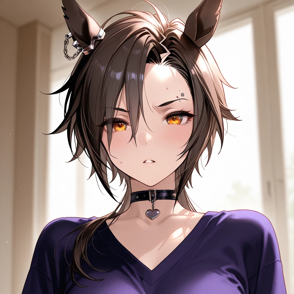 (masterpiece,best quality,ultra-detailed),1girls,wolf ears,(wolf girl),(25 years old),(animal girl anatomy),jacket,anthropomorphic,(medium close up),chocker,