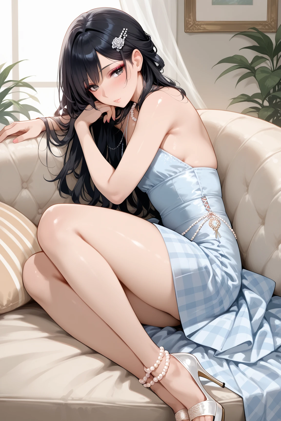 (Original) , (Very detailed wallpaper) , (Best Quality) , (Masterpiece) , Photo reality, Real, Highly detailed illustration , Beautiful eyes, (Delicate face) , Perfect Detail, (Best Lighting) , (Ultra Intricate Detail) , Ultra Detail, Neat and Clean Girl, Full Body, Long Pleated Skirt, Blouse, 25 years old, Black Hair, Slim Body, Small, Dynamic Angle, Soft Light, 4K Unified, (Super Detail CG:1.2), (8K:1.2), Realistic, Octane Rendering
