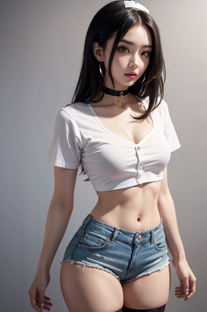 Sexy korean girl touch her (((shredded sixpack)))