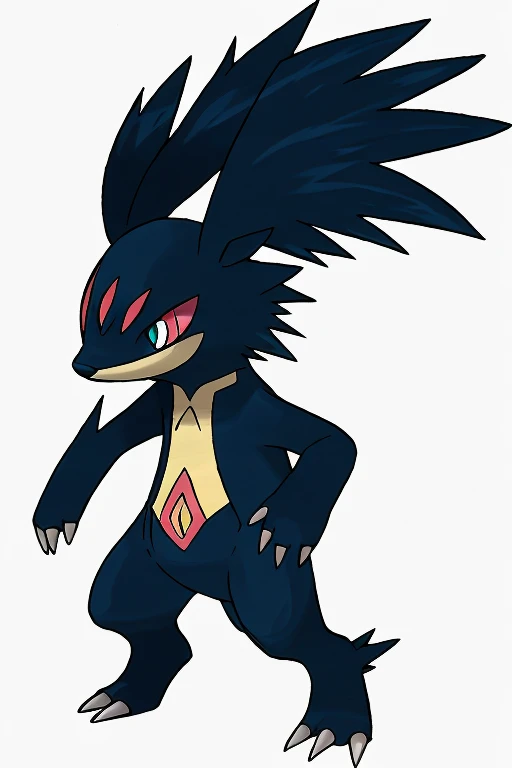 High detailed, 1 fakemon, female cat, large hair, Summer hat, long ears, large whiskers, short paws, medium body, extremely large lenght tail, flying, she is using a Summer hat