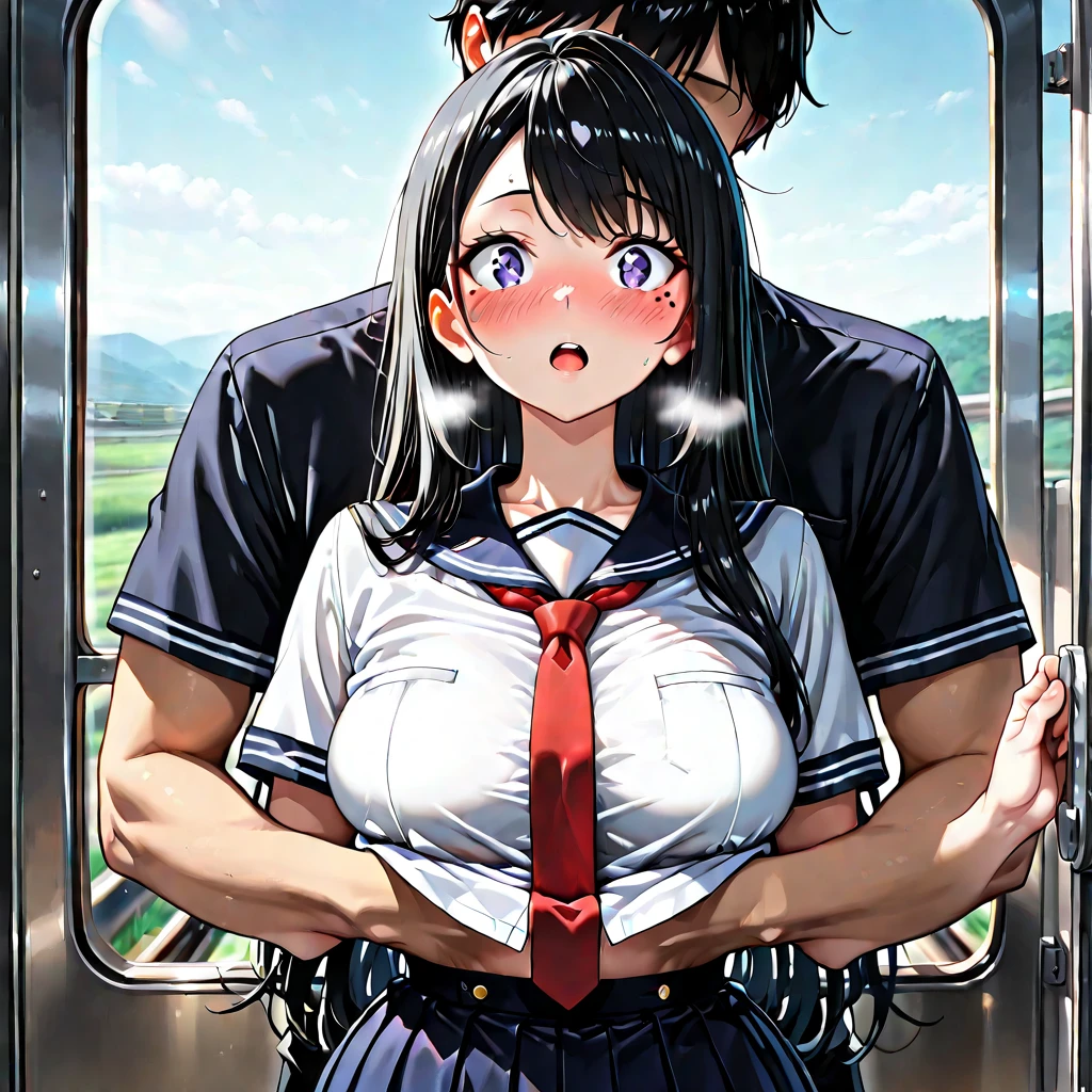 a tied up ager girl getting raped by an emo guy, rape, sex, forced, sexual intercourse, space, space ship