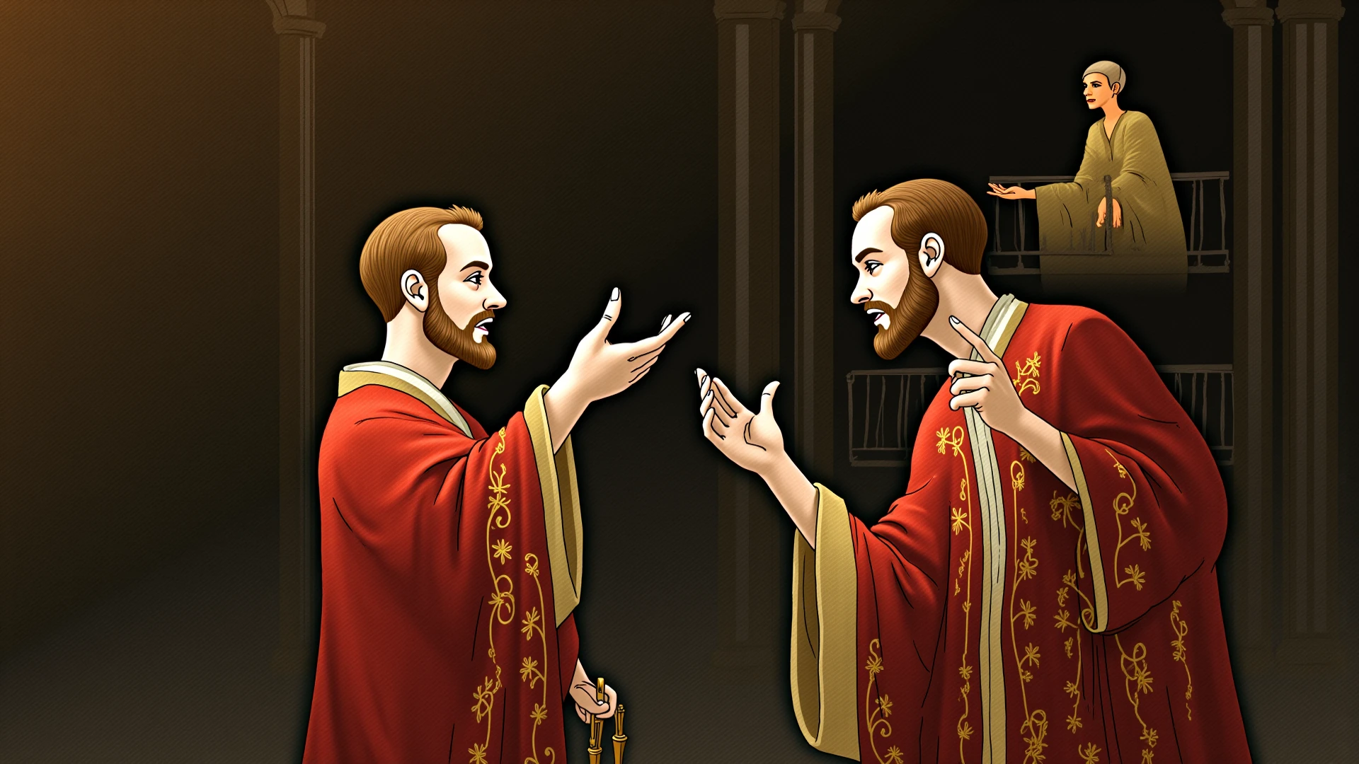 I want a sculpture of stoic philosophers with a black and white background. The picture should focus on the philosphers holding money or in a meeting and showing wealth. It should be a full-body sculpture with walls or buildings in the back ground. Hyper realistic wearing the gold chain glasses several gold coin scattered on the floor Best for creating fairy horse style and sharp lines.
