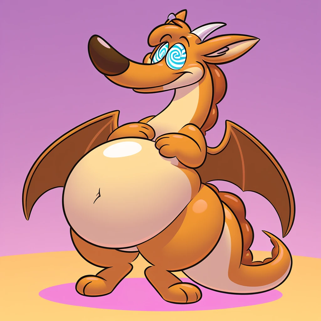 (masterpiece, best quality), 1girl, solo, (charizard):1.2, female, full-body, (big belly, bbw, hyper breasts), nipples, big thighs, legs, sexy, nude, wings