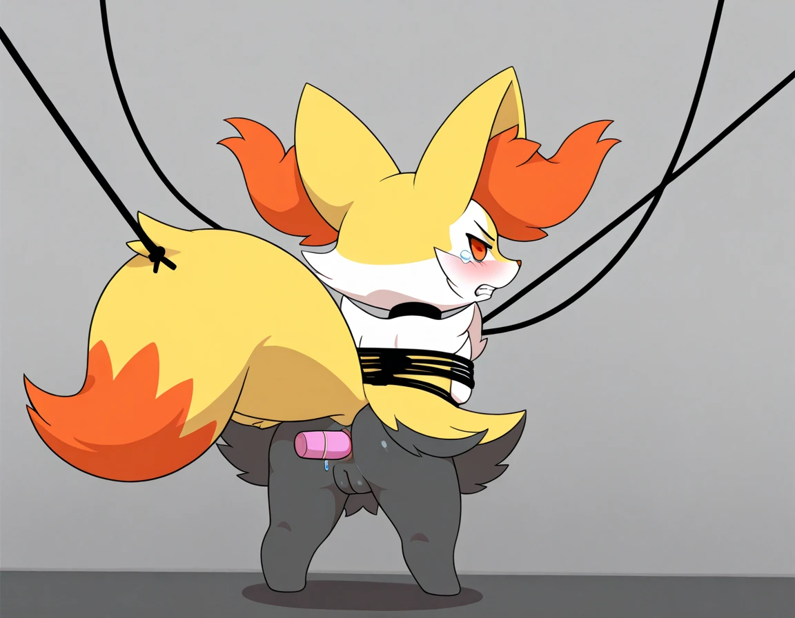 robot braixen furry magical girl small breasts nipples pussy hypnosis nsfw crucifixion exploitation sucking breast milk squirting