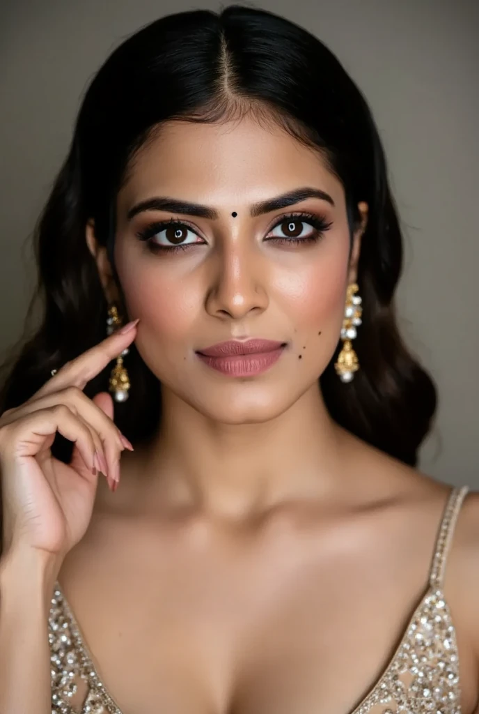 photo of a prachide, detailed face, intricate,forest, midnight, elegant, sharp focus, dramatick lighting, bokeh lights, masterpiece, detailed face, beautiful ,