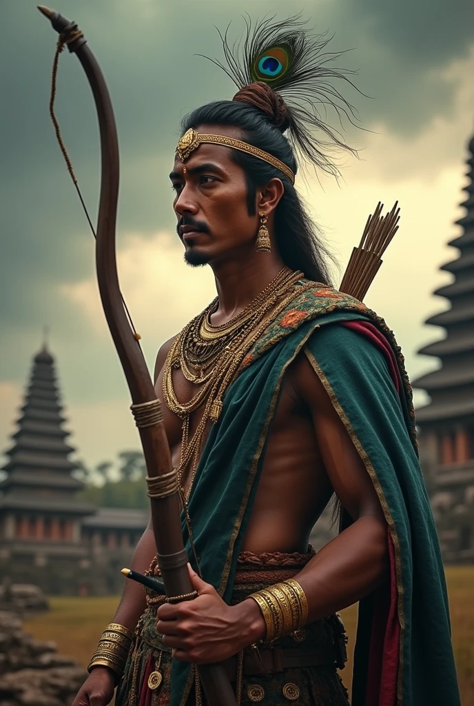 Igorot warrior in village