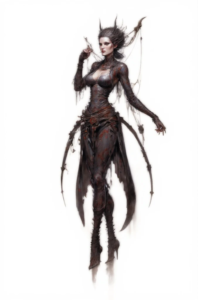 Create a terrifying monster in a dark, foggy forest at night. It has sharp fangs, glowing red eyes, long claws, and slimy, scaly skin. Its twisted limbs give it an eerie, menacing stance. Dim moonlight casts eerie shadows, enhancing the sense of dread and danger it emanates.