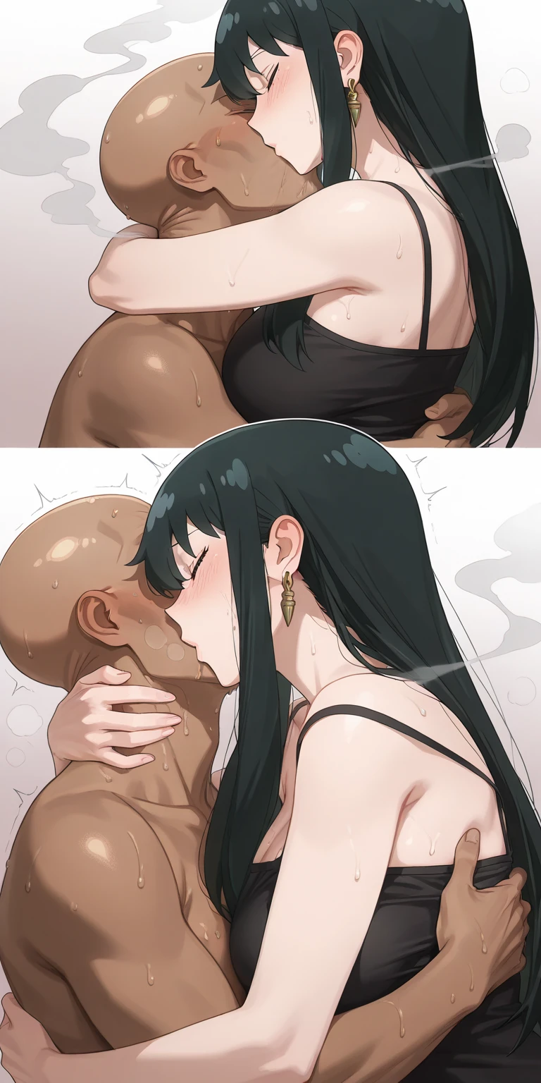 nsfw,High quality,1 woman, Beautiful woman,High-definition illustrations,Masterpiece,50yd old,milf woman,Black Hair,mother,drooling,Medium breasts,beauty breasts,fall into pleasure,spoken japanese,Cuckold face,Great pleasure,Intense climax,Her face arches upwards in pleasure,Strong estrus state,Kinky Underwear,spread leg ,hardcore sex,Hentai sex,vaginal penis,Semen all over the body,Bitch,My whole body is licked by multiple black men,Her face tilted upwards in pleasure,Drowning in pleasure,She stares at the dick with a lustful look, bdsm room background,Glossy mature milf,Motion Blur,
