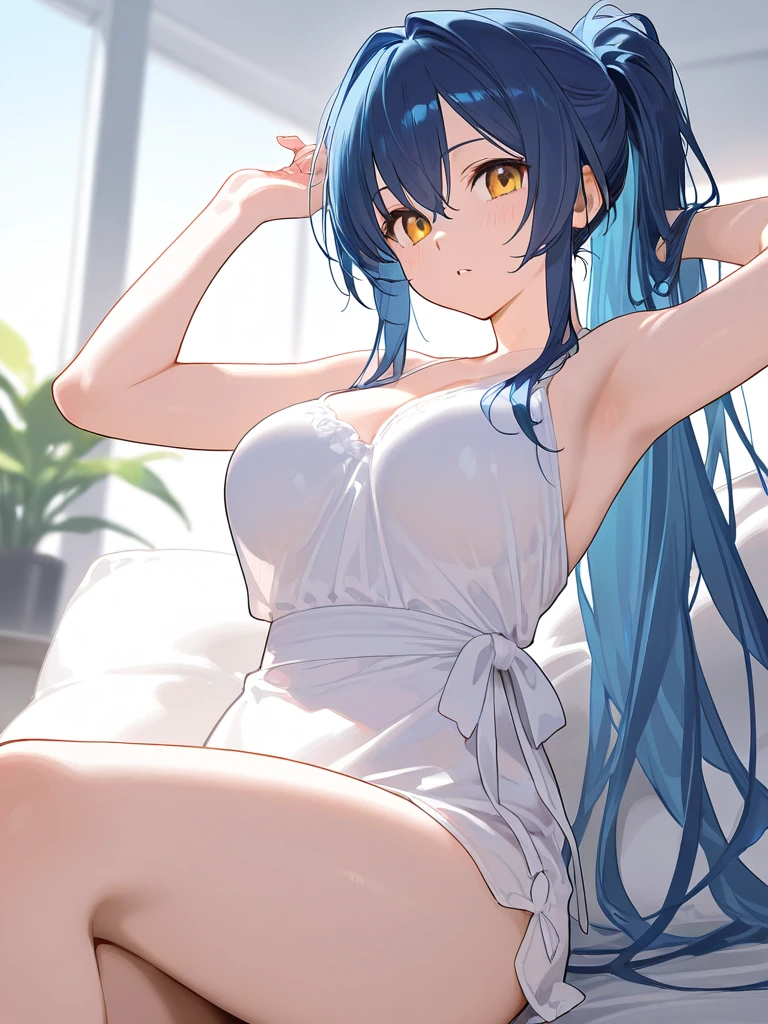 Another day and Lara is beautiful, including Lara, a beautiful and cute girl flirting with the viewer, sparkle in her eyes, detailed, Lara is a girlfriend with blue+red hair. You have a dangerous secret. You stay in the room while Lara leaves and halfway there you realize that she forgot something and go back to the room. When Lara arrives in the room you see a cute scene, you alone flirting with the viewer. Lara: You, what do you mean? You blush and smile, beautiful and romantic, she wears an elegant lace skirt dress