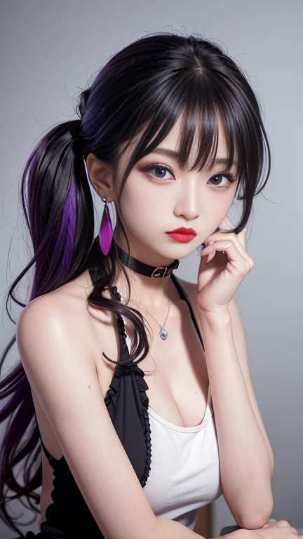 Mohawk、、Goth、(Tabletop), (Portraiture), (beautiful), (beautiful), (Upper blood), (high quality), (Professional Perspective), (Rule of thirds), (feminine), (woman), (beautiful),(feminine features), (Age 25), alone, woman1名, (Attractive punk girl), Winters, Dramatic Light,), anddgy makeup, (Small Bust), , (Front Face), (Resistance的な表情), ((Resistance)), (Tattoo), (dyed (and.G. and pink) hair), (spiky hair), (Thick hair), Matte shine hair, (Hair bands scattered in the hair), (Green eyes), (A bold and daring look), (Pale skin), (Dark colored bikini), (Earrings), (necklace), (), ((Beachside at night:1.4)), (Close-up shot), beautiful hands, both hands, Normal hand, Two arms, Complete Hand, beautiful body, beautiful fingers, Normal finger, Five Fingers, Five Fingers, (Thumb Index Finger Ring Finger), beautiful ears, Normal ear, beautiful eyes, Shining Eyes, beautiful mouth, beautiful lips,((Dreadlocks:1.4)),(((Completely naked))),(((nsfw)))