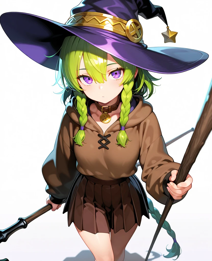 1girl, solo, short sleeve, green eyes, looking at viewer, face about to cry,, simple background, heart 1girl,( steam, string, megumin, witch hat, red dress, magic wand,pregnancy, whole body --auto --s2