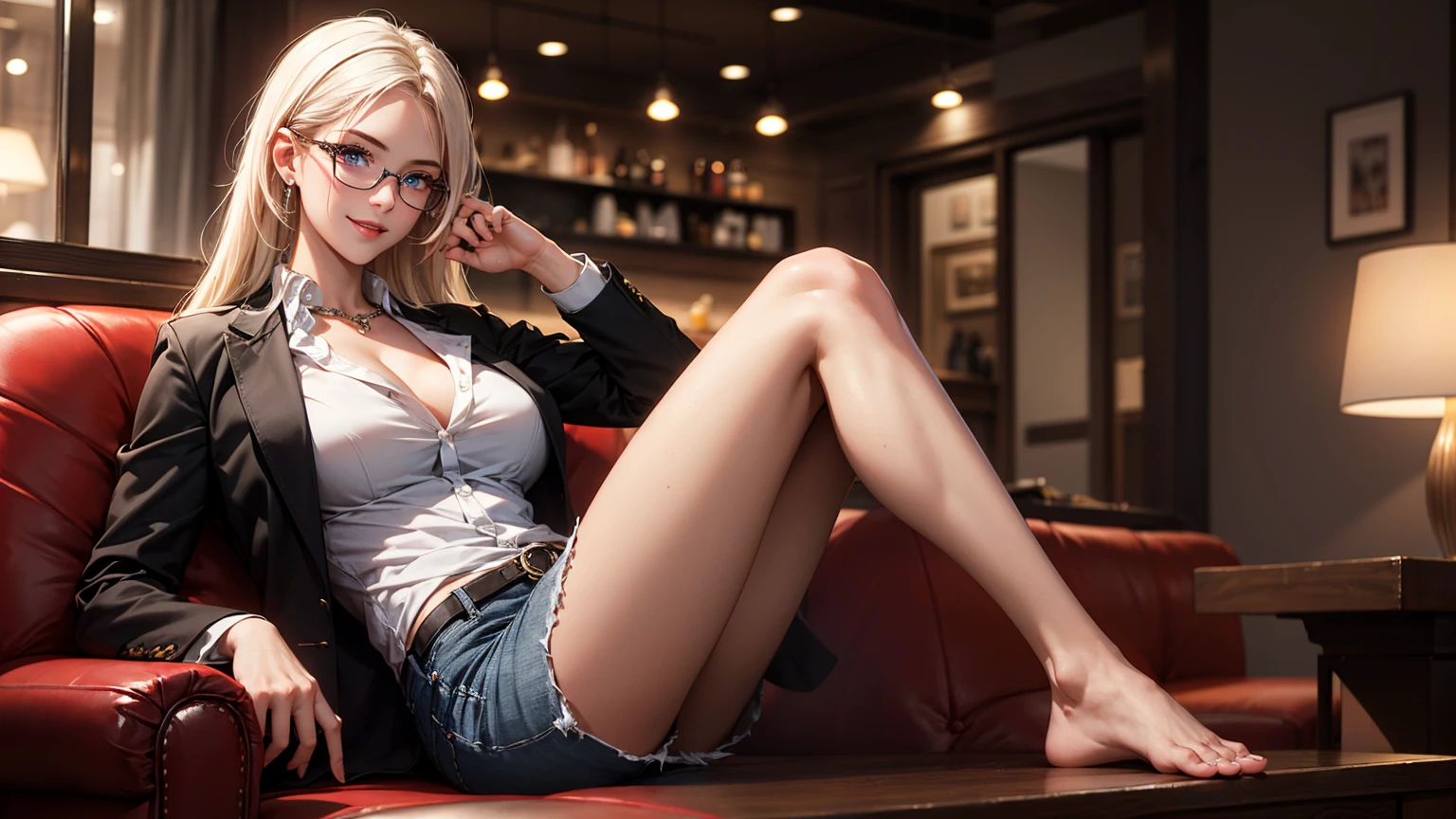 photography, masterpiece, best quality,(Margot Robbie muscular female, barefoot, barefeet, bare legs, tall female, long legs, large breast:1.4),cleavage, school uniform, Top quality, masterpiece, (Reality: 1.2), 1 girl, brown hair, brown eyes, frontal view, detailed face, beautiful eyes, full body, sitting on bench, pleated miniskirt, open legs, lace panties, menstruating, using feminine intimate pad, nice thigh, nice legs, detailed skin,