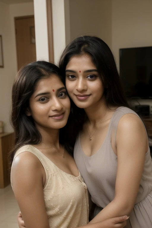 two indian girls in kameez,lesbian sex,intimate,sensual,romantic,detailed,high quality,hyper realistic,beautiful detailed eyes,beautiful detailed lips,extremely detailed face,longeyelashes,warm sunlight,cinematic lighting,vibrant colors,intricate details,masterpiece