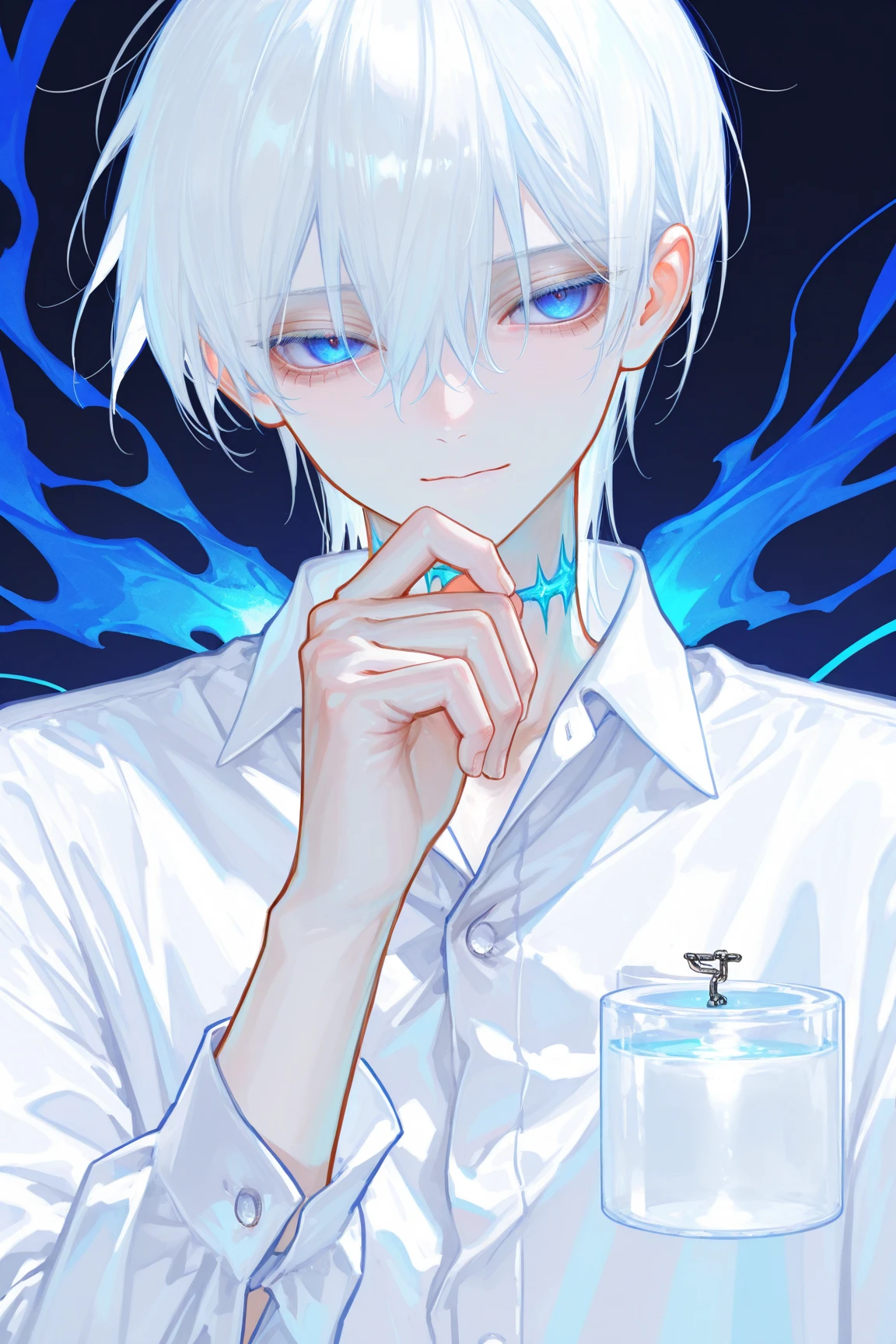 Cigarettes at night、Light blue hair