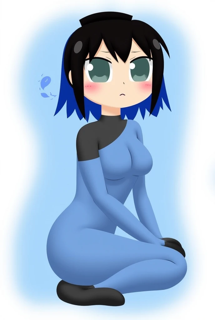 5yo Himawari wearing skin-tight spandex suit