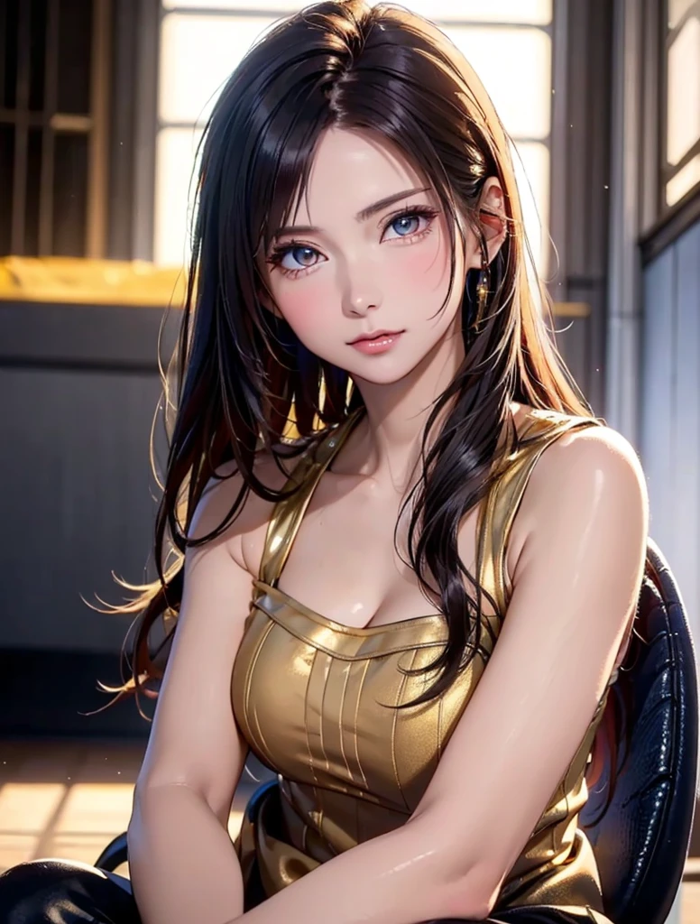 in the rain、Gold tattoo on a girl with gold earrings, In the style of vray tracing, Then Martin, yuumei, Poured, close, Dark white and gold, Speed Painting, masterpiece, highest quality,
