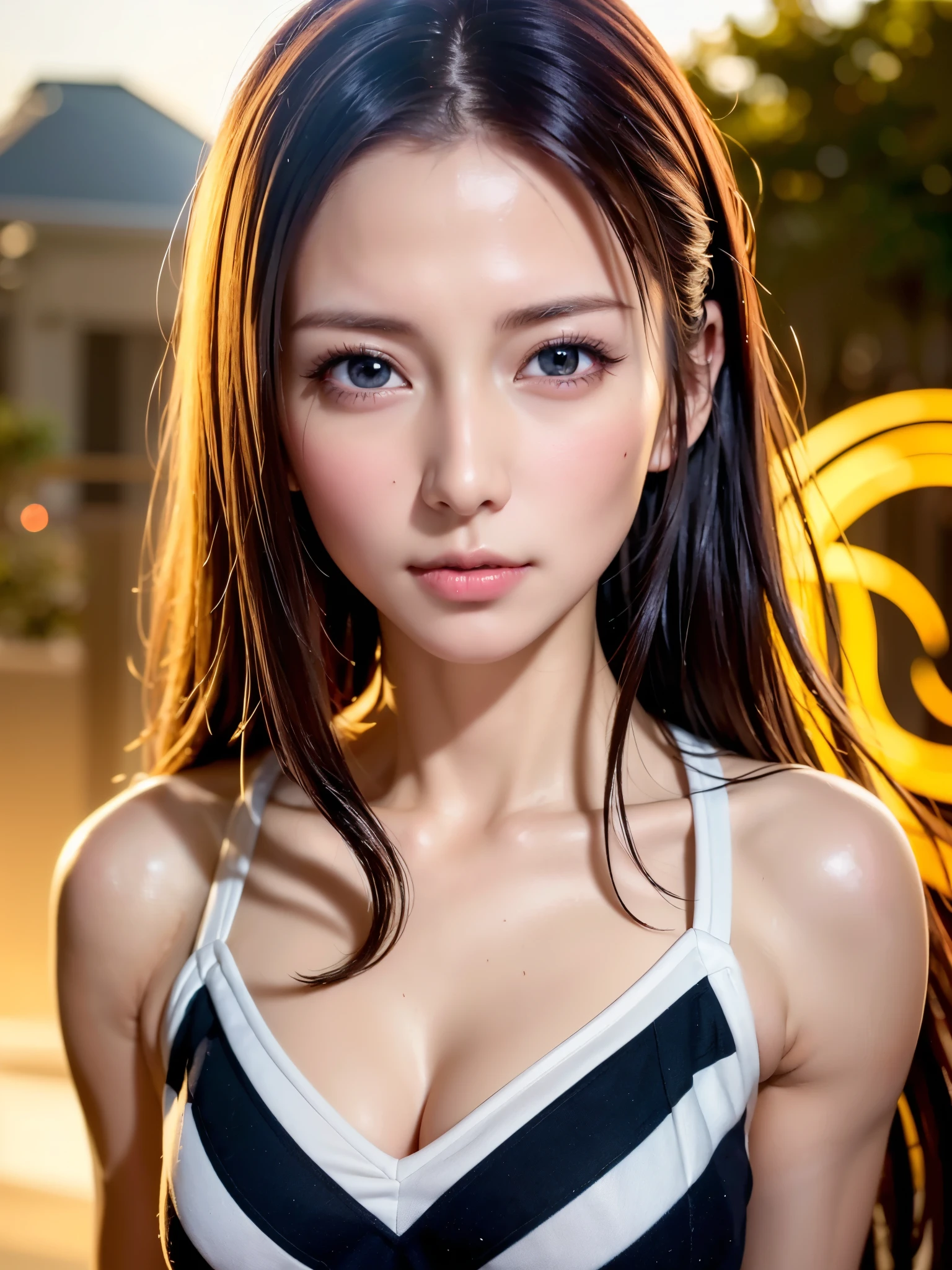 photorealistic,(Masterpiece, BestQuality:1.2), (hyperrealistic:1.1), (8k,Photorealistic:1.2), (realistic:1.4),
pop style,(2girls),cute,teens,Innocence,adolable,(enjoy trip),(night-pool,tokyo),enjoying pool play, (randam color bikini),(neon lights), splash,friendly,smile,beautiful lighting,dynamic angle,depth of field,photographic portrait, sharp,BREAK beautiful detailed teeth, eyes with large brown irises,small mouth, fresh lips,nose blush,