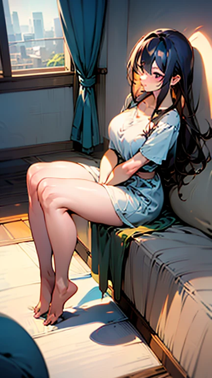 Asian woman in lingerie sitting at table in hotel room, gorgeous chinese models, seductive anime girls, very beautiful cute catgirl, Japanese goddess, Chinese girl, pretty face with arms and legs, sitting on her bed, young and cute girl, Attractive cat girl, Beautiful Asian girl, trending at cgstation, Smooth translucent white skin, sittinng on the desk,Cat ears,White cat ears