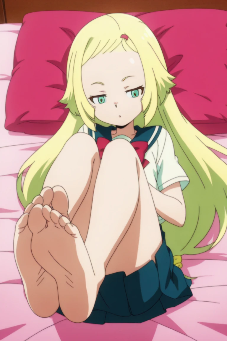 ojaskmmkcs, sitting, smile, bedroom <lora:asuka-momoko-casual:1>