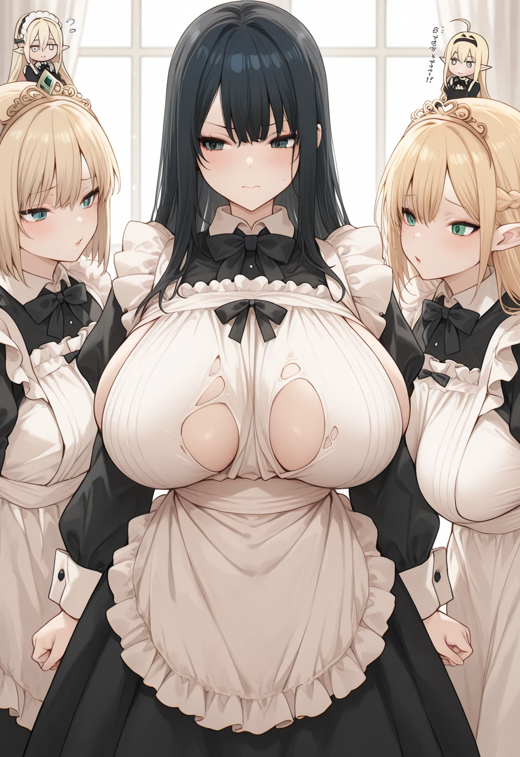 (Masterpiece, best quality), best resolution, (3 heads:1.5), 1 woman,Aponia (Honkai impact),green eyes, open mouth, drunk, surprising, confused, White oversized t-shirt, Look at yourself in the bathroom mirror.., Close up DSLR photos, (8ก, 4K, Masterpiece),(Masterpiece, best quality), best resolution, (3 heads:1.5),Arms separated,arm circle, (Put your hands on your head...), (lower hand on ankle), (lower hand on leg), Full content in the frame, full body view, (four arms),(Multi-arm),(many hands), รูปร่างเพรียวบาง Masterpiece,best quality,best resolution,1 woman,many heads, upper body, smile, Facing the audience,big breasts,simple background,Beautiful face,Beautiful hair,beautiful eyes,beautiful body,Beautiful hands,conjoined twins
