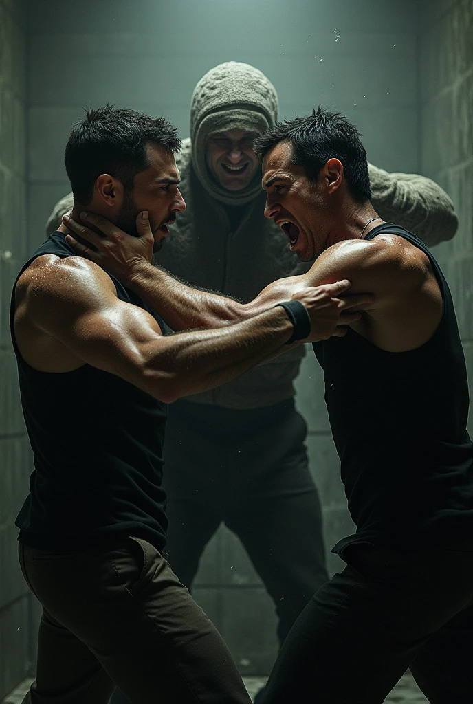 We need an image in which four are fighting with each other loudly. We need a high quality image.
