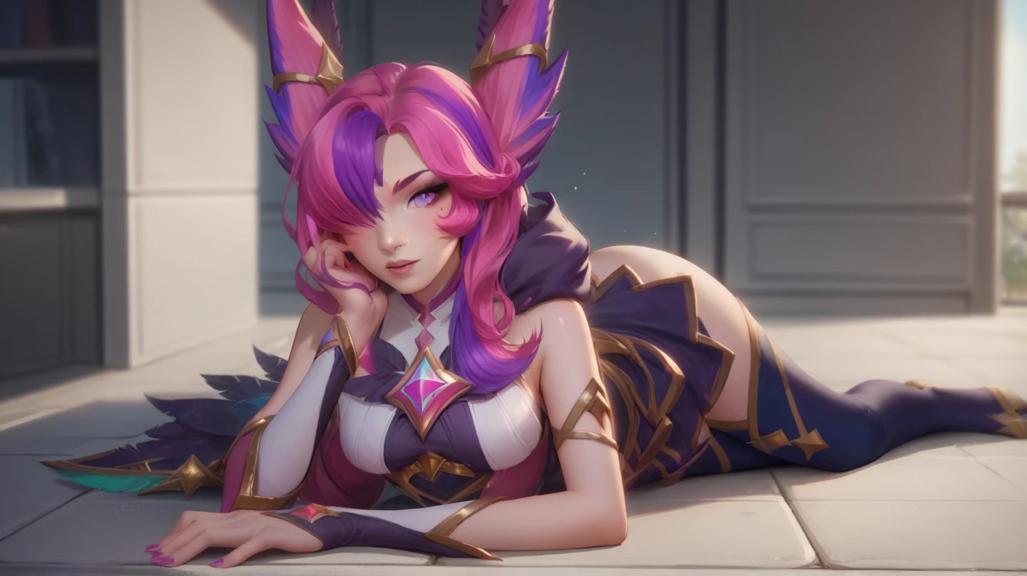 (Best quality, 8k, masterpiece: 1.3)). League of Legends character, Kasha