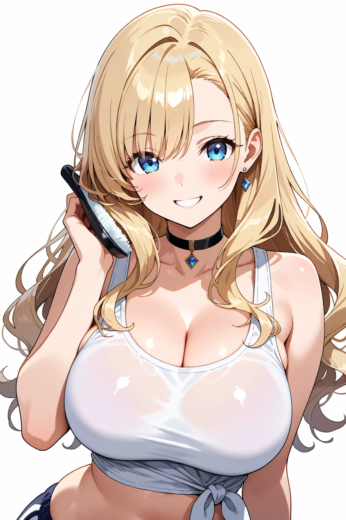 Anime girl in lingerie taking selfie with mobile phone, [ 4K digital art ]!!, tits, thick, seductive anime girl, Gweiz, very realistic. live camera, on pixiv高評価, on pixiv, artwork in the style of Gweiz, Makoto Shinkai and artgerm, (software) safe for work