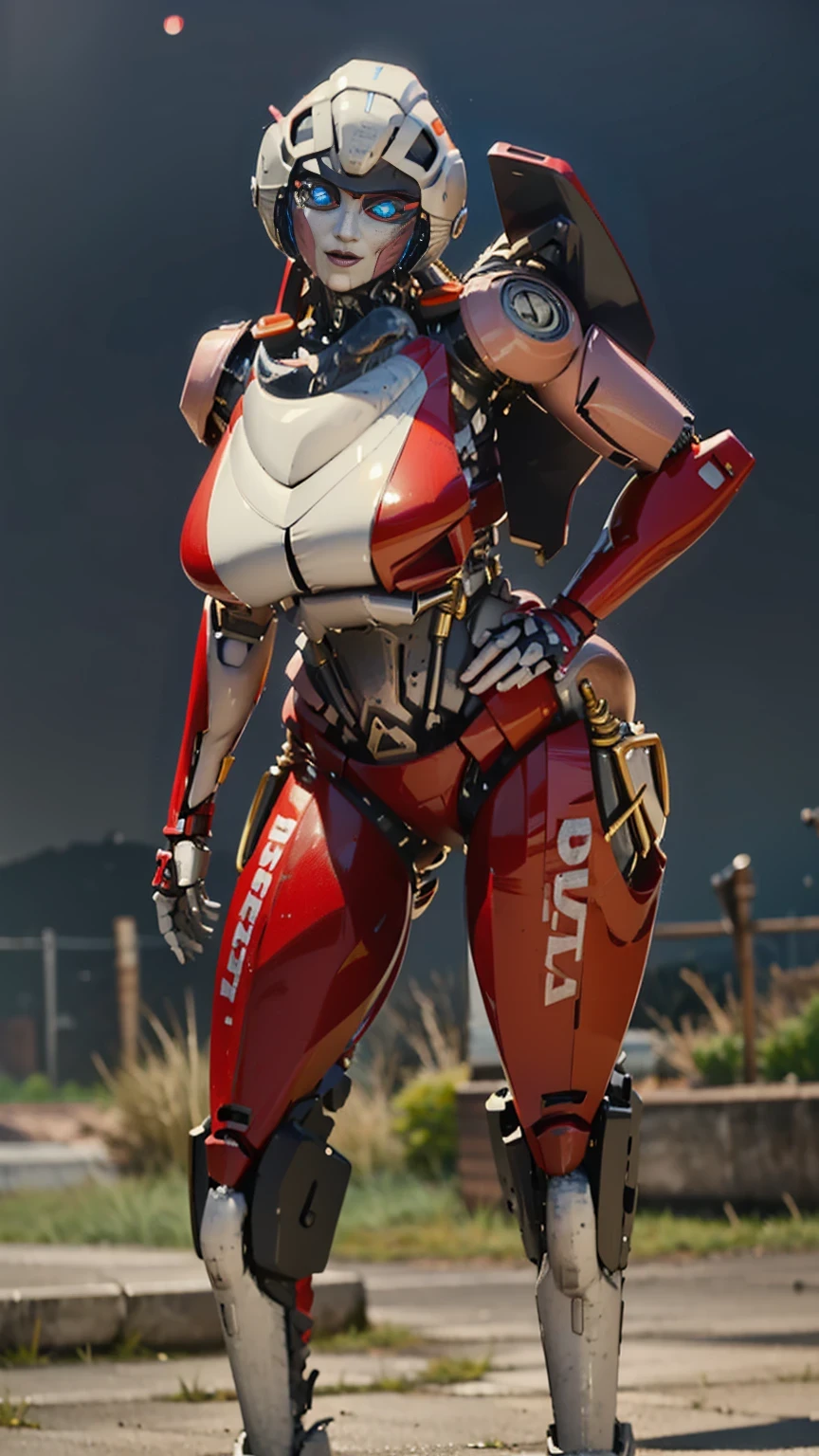ROTB_Arcee, 1 girl, big breasts, innie pussy, SMILE, robot, mecha, (bright Eyes:1.2), Wide hips, belly button, thick thighs, pose T , modelado 3D, voluptuous, foreground, front focus, portrait, front 1:2, looking at the front observer, modelado 3D , 3D , blender full body hole body very detailed, very detailed figure, female full body, woman body, humanoid woman, full skin female figure, realistic body structure, woman body, female human torso, perfect human woman specimen, human woman, Detailed body structure, Blue eyes, big breasts