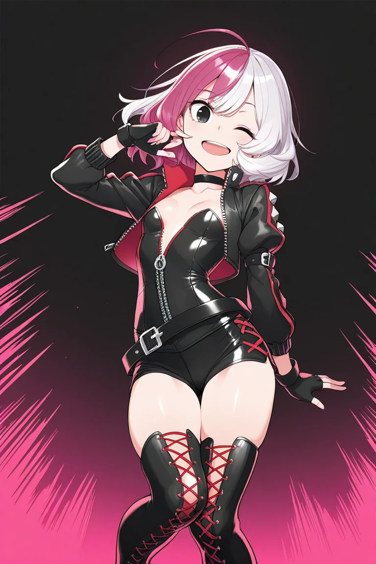 (hentai:1.1), (Ideal:1.1), (perfect:1.1), (flawless:1.1), (highest quality:1.2), (best quality:1.2), goth, punk girl, goth clothes, 1girl, (sexy little girl:1.1), (evil smirk:1.1), (scary smirk:1.1), (loli:1.2), very lewd pose, detailed body, sexy thighs, big things, small breasts, short hair, sexy eyes, high quality eyes, 4K, highest quality resolution, best quality resolution, best quality upscale,