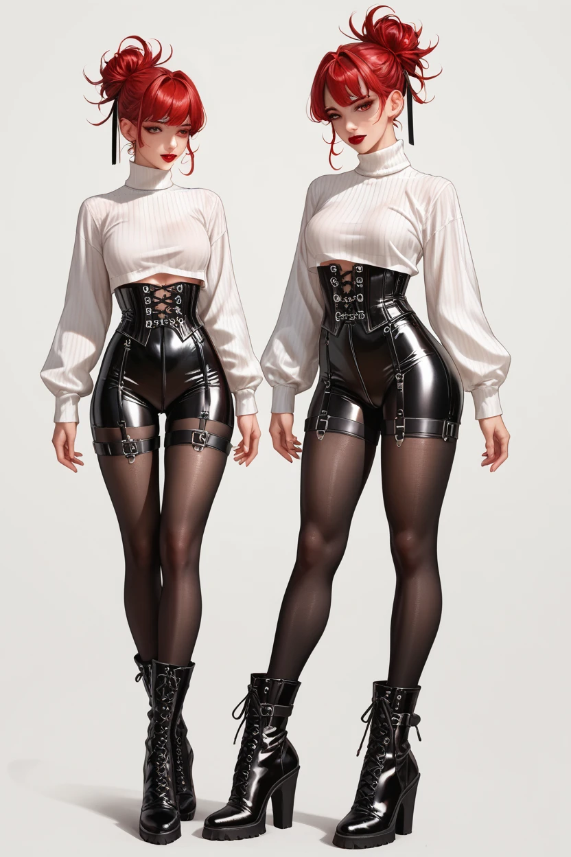 Female original character reference sheet adoptable,