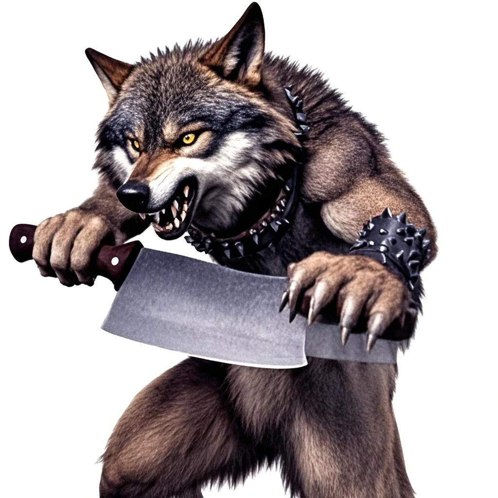 a card with a picture of a werewolf on it, grim - wolf, demon-fang gnoll, a minotaur wolf, yugioh style, muscular werewolf, dire wolf, collectible card art, a humanoid mosquito wolf, yugioh card, an anthropomorphic wolf, goblincore, photo of ghost of anubis