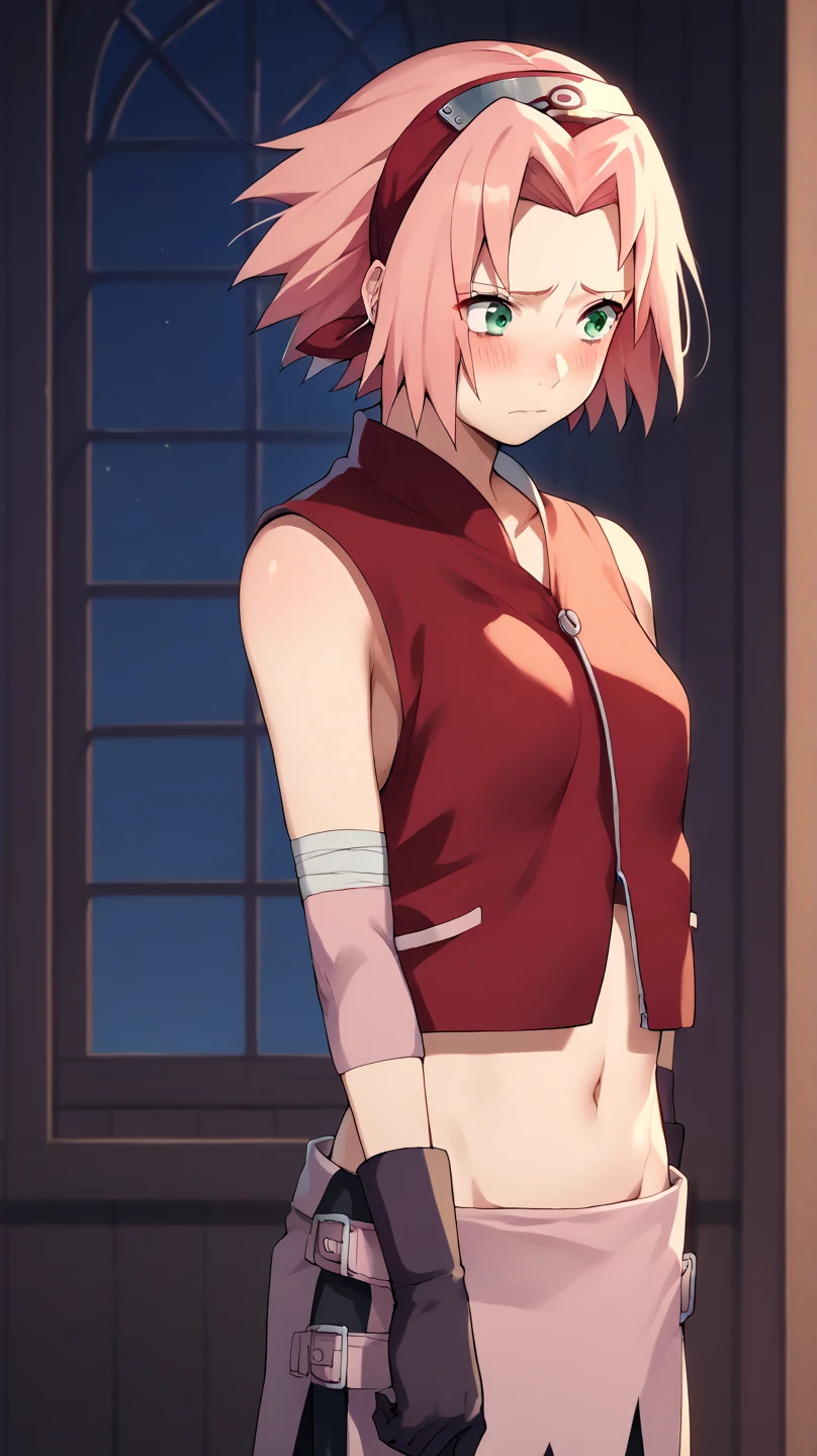 Naruto Sakura,Bigchest,Bare chest