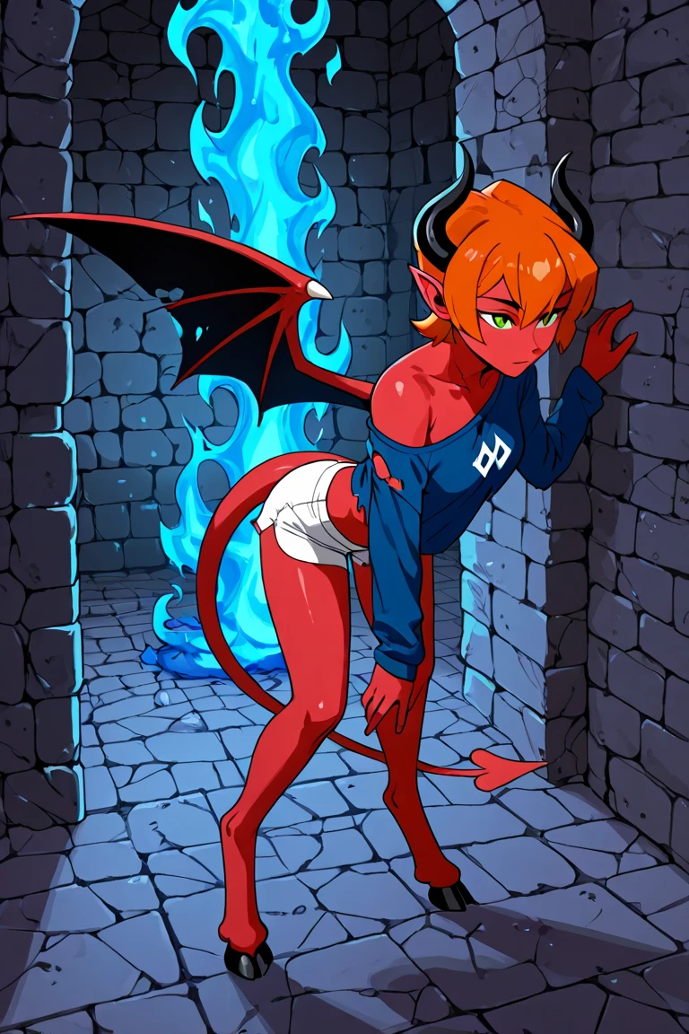 A ten year old small  little succubus girl, de cabelo loiro curto e frisado, girl wearing red dragon hooded pajamas with pull down ass flap to expose ass, succubus girl is getting gang banged by goblins, enjoying herself, inside an ancient mausoleum, various sexual positions, illuminated by will-o&#39;-the-wisp balls, aproximada 25%, qualidade HD, girl is having sex with goblins, handjob, peeing, masturbating, fucking, sucking, wanking, not looking at viewer directly, masterpiece, maximum quality, stunning colour, vibrant, girl is anatomically correct.