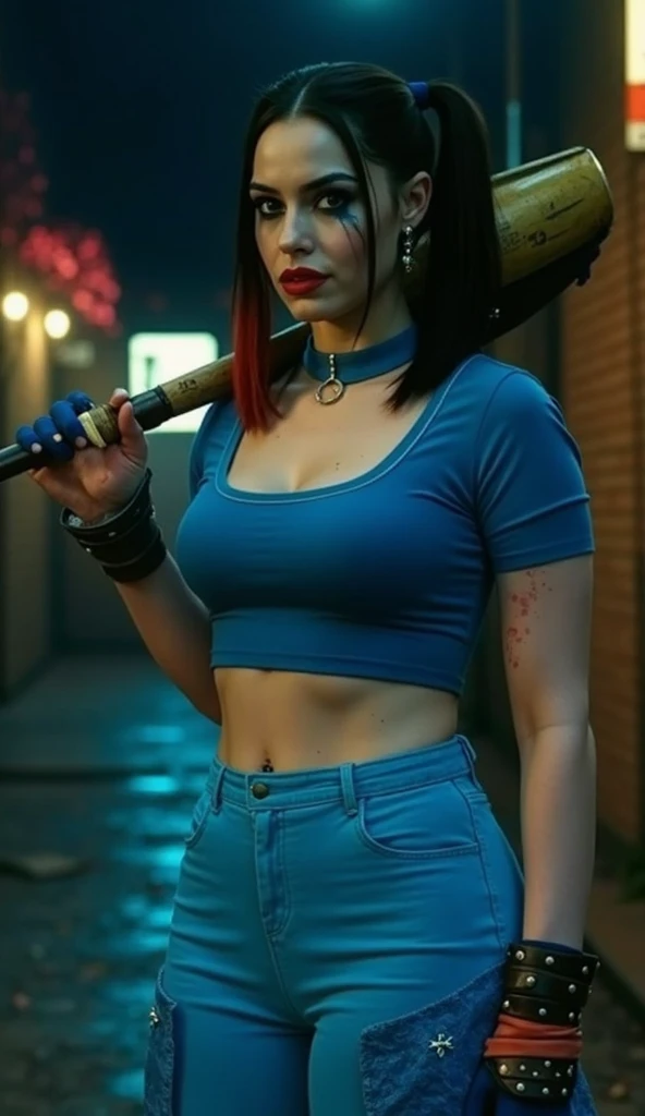 Ronda,black hair,hairbun,brown eyes,
headband,tattoo,cleavage,multicolored flannel,white undershirt,belt,navel,
upper body,arms up,sweat,
mechanic shop,
(insanely detailed, beautiful detailed face,beautiful detailed eyes, masterpiece, best quality),<lora:RondaDR3:0.8>,