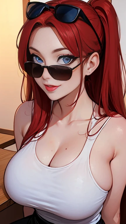 arafed woman in a red dress , better known as amouranth, cleavage, sexy look at the camera, sultry and beckoning, young beautiful amouranth, red lips, sultry smirk, high quality upload, with pale skin, cait miers, sexy red lips, thick red lips, amouranth, bella thorne