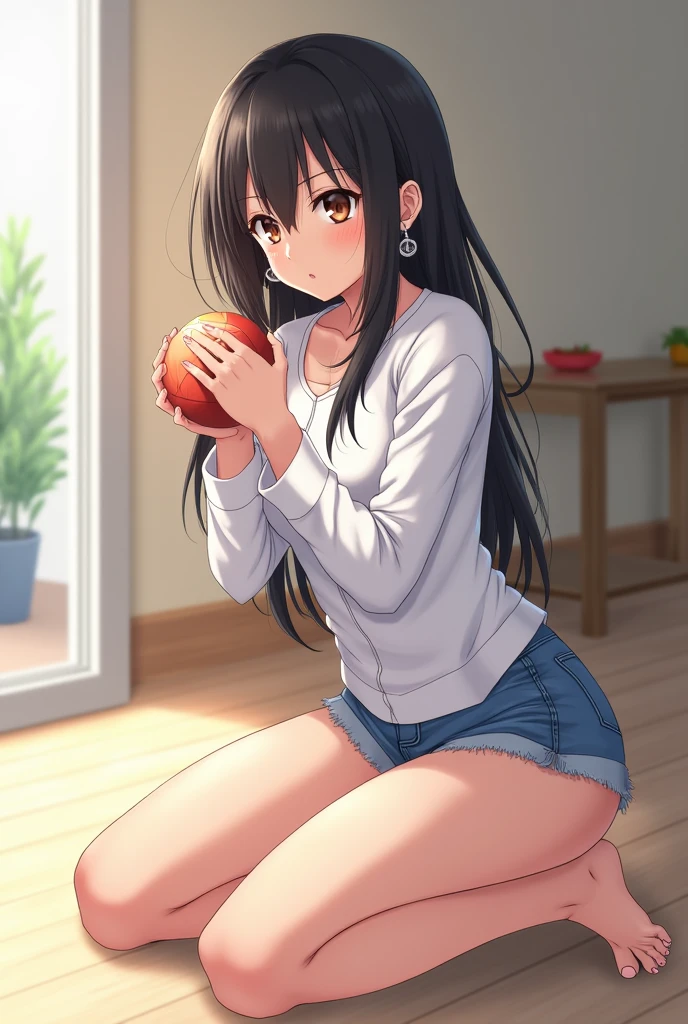 (masterpiece, Highest quality:1.2), One girl, alone,Are standing_Split,
Yuki mandarin orange, Long Hair,black无袖短背心,Pink Skirt,black