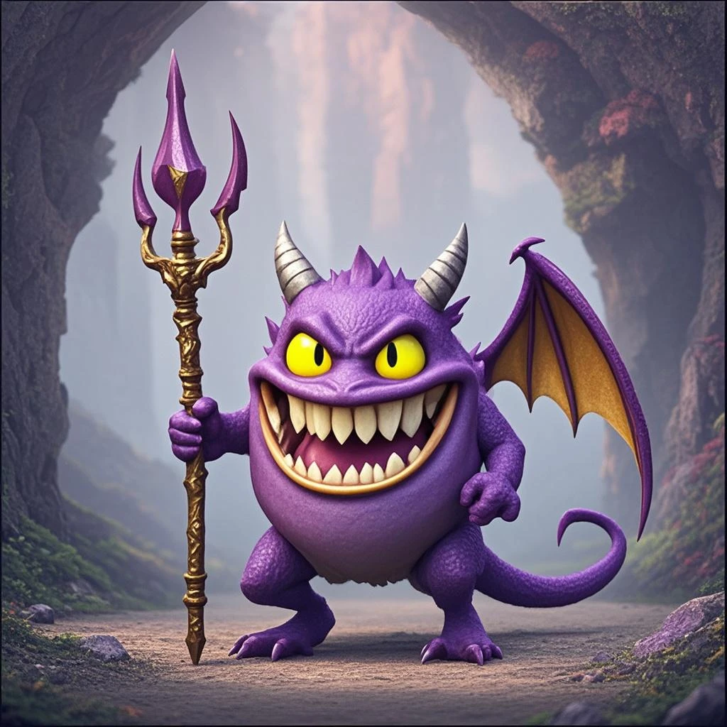 Gargoyles have wings，Disney Pixar style character, full body, full body, white background, Q version, 2d, cute