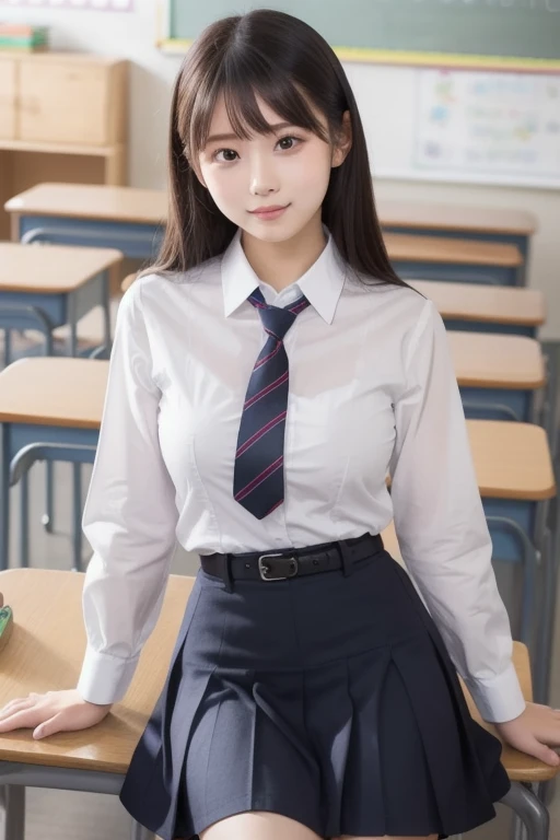 masutepiece, Best Quality, japanaese girl, 8K, Raw photo, top-notch quality, masutepiece, nffsw:1.2, exceptionally detailed RAW color photo, professional-grade photograph, (Realistic, Photorealistic:1.37), (highly detailedskin:1.2), Ultra-high resolution, (lenz 50mm), (masutepiece, top-quality:1.3), (Ultra detailed 8K cg:1.2), (hyper realisitic:1.35), (Photorealistic:1.45), (Realistic:1.4), Cowboy Shot,
1 beautiful Japanese girl, 22 years old, super model, Japanese Idol, __expression__, Large breasts, (sitting on the desk:1.1), (School uniform:1.4), (Spread legs:1.2),
(Background is a laboratory:1.1)、Korean Idol、Nogizaka Idol、hposing Gravure Idol、Adults、女優、cute little、