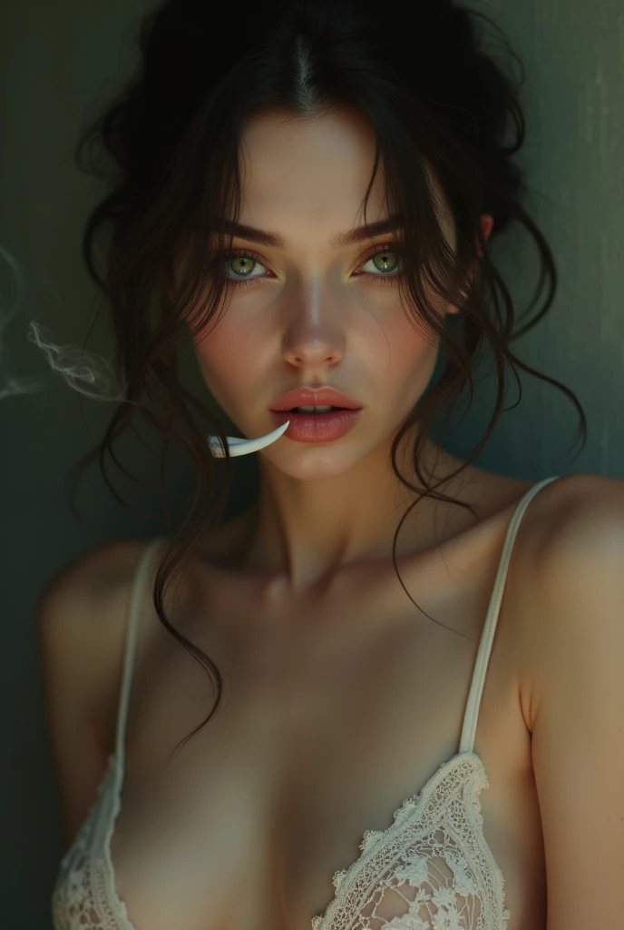 Girls 1 beatiful eyes blue smoking cannabis