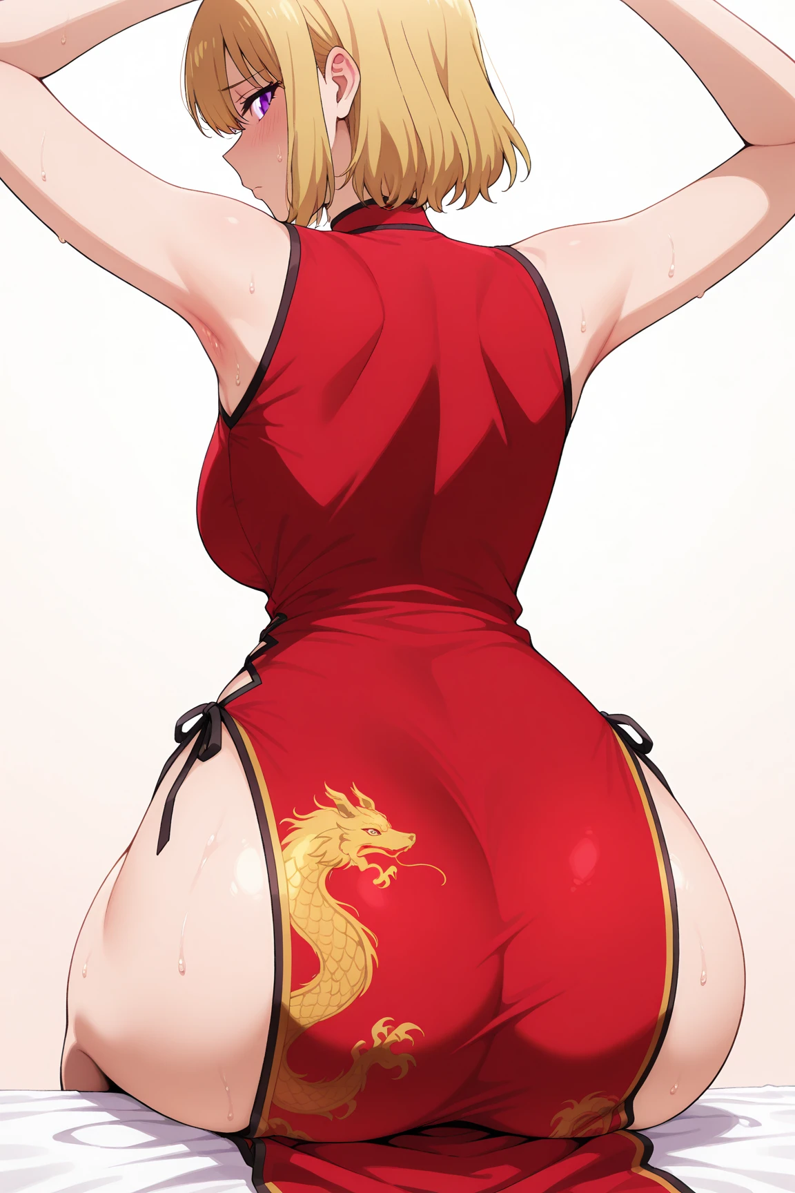 score_9, score_8_up, source_anime, solo, 1girl, dress, hellsing, lole, young, ((aged down)), ikuchan, blonde hair, blonde hair, oriental, Chinese dress, short dress, indoors, penis awe, penis shock, boob window, 1boy, ((light skinned male)), size difference, nude male, huge penis, ((maledom)), size difference, large male, huge penis, foreskin, standing side by side