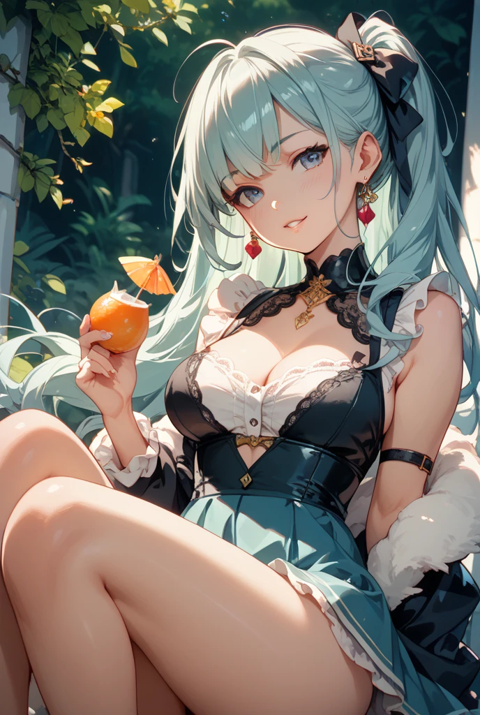 (photorealistic:1.8, highest quality:1.8,8K masterpiece:1.8,High resolution,muste piece:1.8,RAW Photos,cinematic lighting),No split screen, (1 android girl:1.3)、Completely naked、full body tattoo、choker、beautiful breasts、Nipple piercing、kimono、Furisode、beautiful butt,beautiful thighs,plump nipples、Nipples are visible through the costume,cameltoe,Body painting with a pop design drawn all over the body、pop art design、cutting edge fashion、conceptual art、(Beautiful shining green-orange-white hair:1.5)、Disdainful