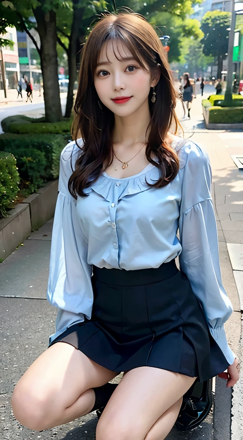 （（Highest quality））、Beauty、Big Breasts、Fully open patterned shirt、