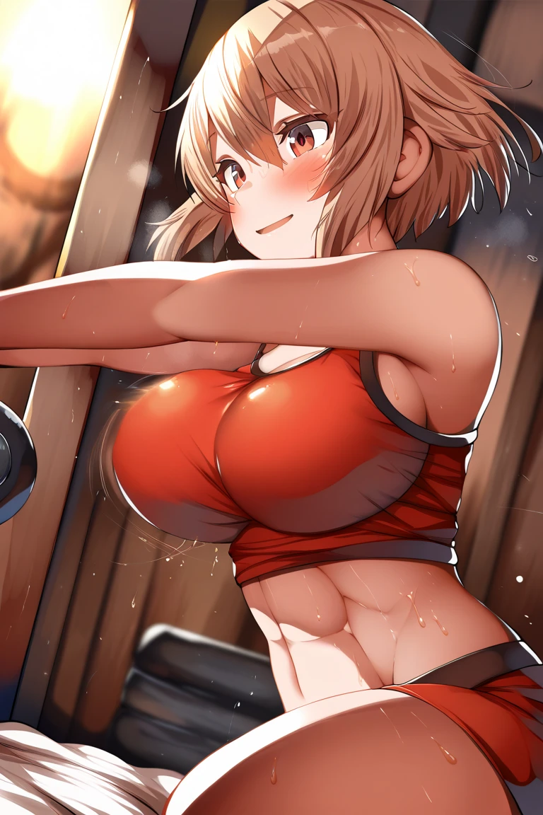 Ultra high quality, Ultra high precision, Ultra High Detail, Super cute swimmer, Come-from-behind victory, Cleavage of, Competitive swimsuit, Competition pool, Blurry audience, blessings