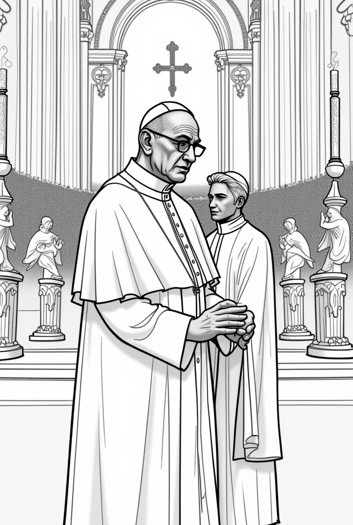 priest, grey hair, old man, wrinkled skin,