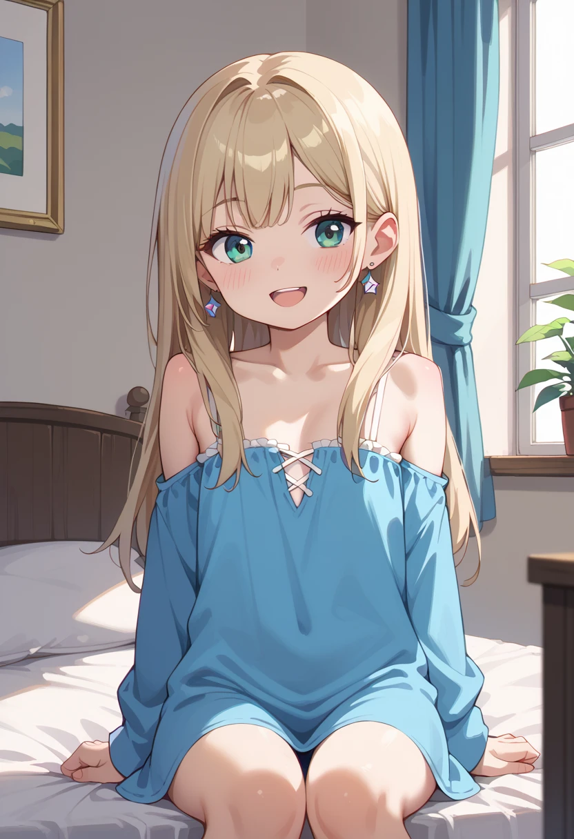 Yellow Girl Asking On The Couch