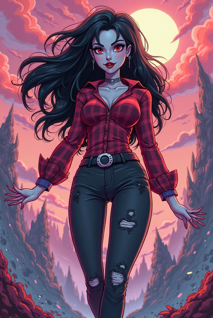 (MarcelineWaifu:1), cute, big breasts, looking at viewer, :D, solo, (tank top, jeans, boots:1), breast focus, (flying),
(realistic:1.2), (realism), (masterpiece:1.2), (best quality), (ultra detailed), (8k, 4k, intricate),(full-body-shot:1),(Cowboy-shot:1.2), (85mm),light particles, lighting, (highly detailed:1.2),(detailed face:1.2), (gradients), sfw,
(detailed ladscape, dark castle, candles:1.2),(detailed background),detailed landscape, (dynamic angle:1.2), (dynamic pose:1.2), (rule of third_composition:1.3), (Line of action:1.2), wide shot, solo,
<lora:MarcelineADT_character-20:0.8> <lora:reiqStyleLORA_v2:0.7>