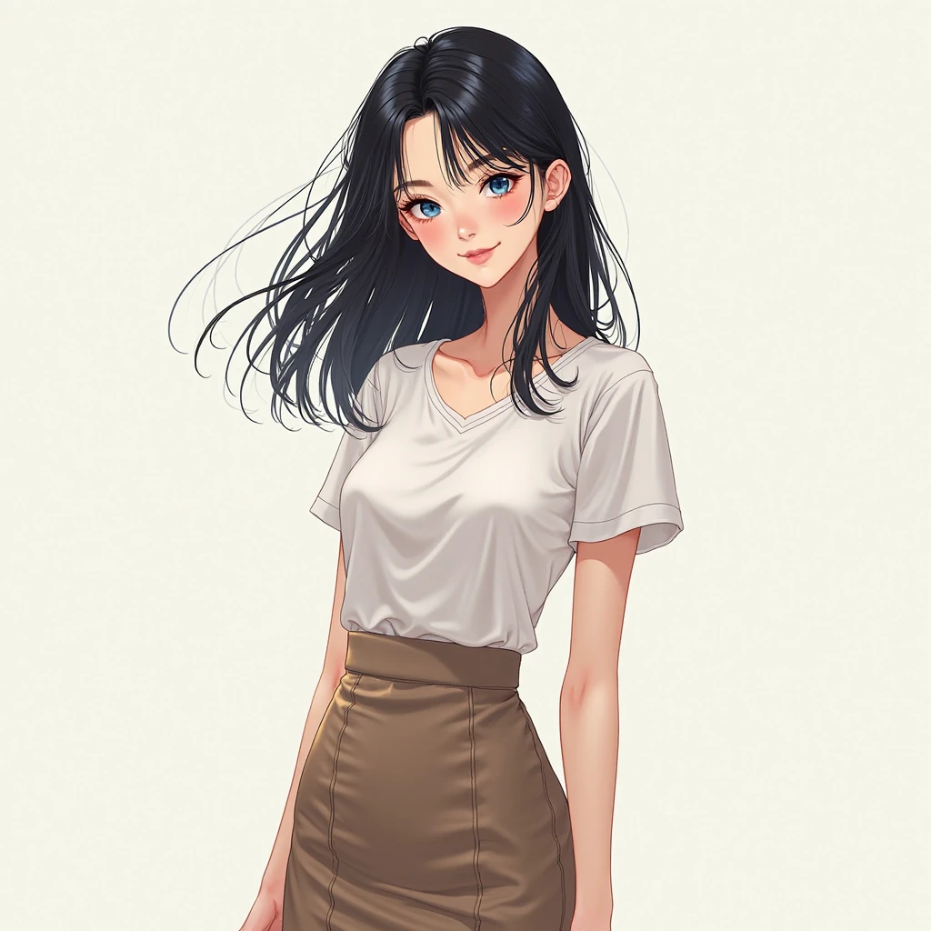 (Photorealistic:1.4), (Best Quality:1.0), (Ultra High Definition:1.0), 8k, RAW Photography, (Masterpiece:0.2), Ultra Detail, Close Short, One Girl, Beautiful Skin, Detail Skin, Look at the Beholder, Full Body, (Short Hair:1), Smile, (Mouth Closed:1)